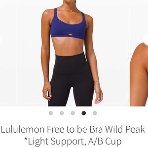 Lululemon free to be wild peak size 6
